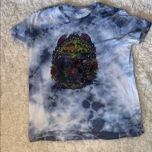 Obey blue tie dye tee